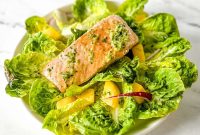 Grilled Salmon Mango Salad with Jalapeño Lime Vinaigrette