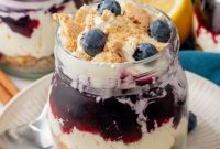 Blueberry Cheesecake in a Jar Recipe — Layered No-Bake Dessert