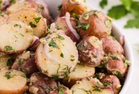 Creamy No-Mayo Potato Salad Recipe with Tangy Herb Dressing
