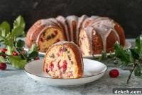 Cranberry Eggnog Chocolate Chip Cake Recipe