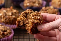 Moist Date Muffins with Warm Spice and Honey Glaze