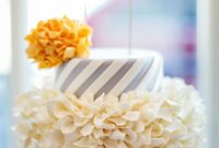 Spiral and Pom-Pom Baby Shower Cake Ideas