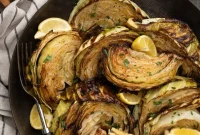 Crispy Roasted Cabbage Wedges with Garlic and Parmesan