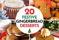 20 Festive Gingerbread Desserts for Holiday Parties
