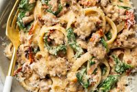 Creamy Tuscan Sausage Pasta Recipe for Quick Weeknight Dinners