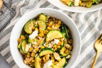 Sautéed Zucchini with Feta and Sweet Corn Recipe