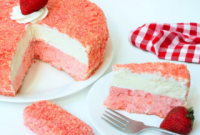 Strawberry Shortcake Ice Cream Bar Cake Recipe — Step-by-Step