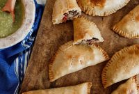 Baked Empanadas Filled with Mexican Picadillo and Melted Cheese