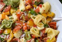 Italian Tortellini Pasta Salad Recipe for Summer Potlucks