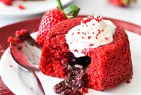 Molten Red Velvet Lava Cakes Recipe for Valentine’s Day