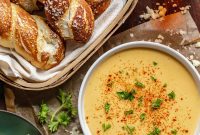 Homemade Soft Pretzels with Creamy Beer Cheese Dip
