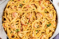 Creamy Crawfish Fettuccine with Cajun Garlic Sauce