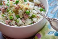 Lemon Rice with Sausage and Peas — Quick Zesty One-Pot Meal