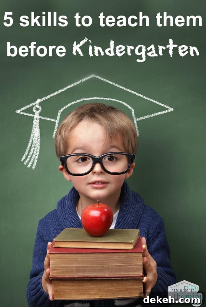 pin for 5 skills to teach them before kindergarten