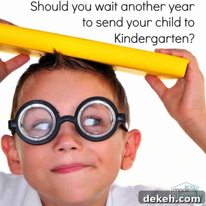 link to wait to send child to Kindergarten post