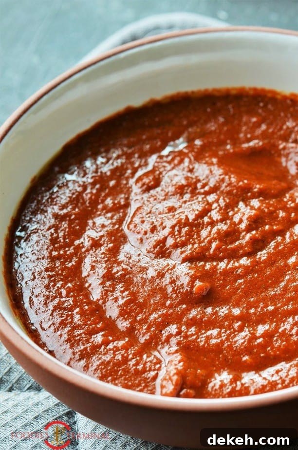 Homemade Peri Peri Sauce in a bowl