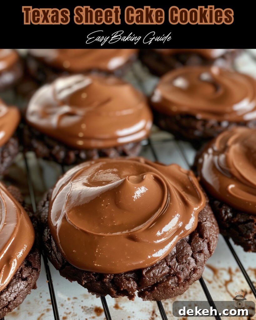 Texas Sheet Cake Cookies
• Easy to make in under 45 minutes
• Moist, chocolatey, and deliciously fudgy
• Perfect for any occasion
• 4.3-star rated by 29 happy bakers!