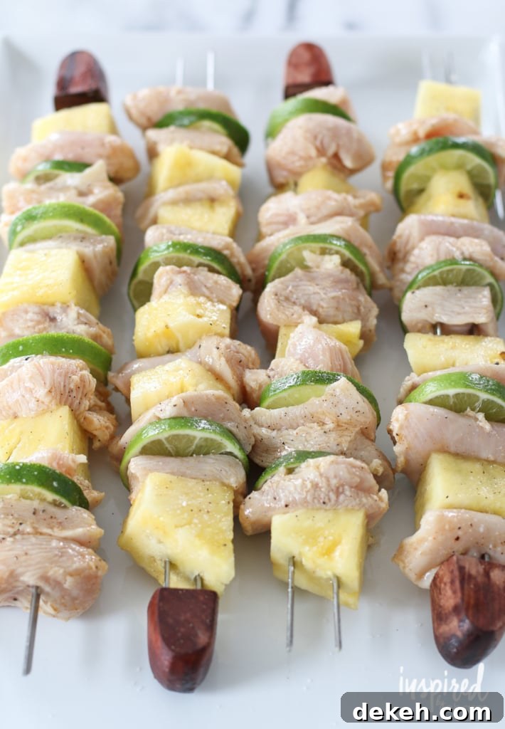 Tequila Lime Chicken Kabobs | inspiredbycharm.com #IBCcincodemayo