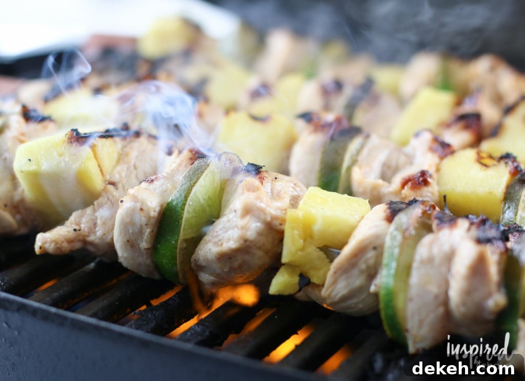 Tequila Lime Chicken Kabobs | inspiredbycharm.com #IBCcincodemayo