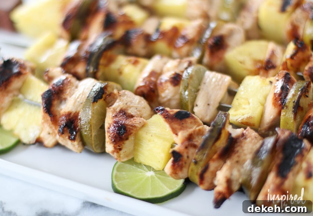 Tequila Lime Chicken Kabobs | inspiredbycharm.com #IBCcincodemayo