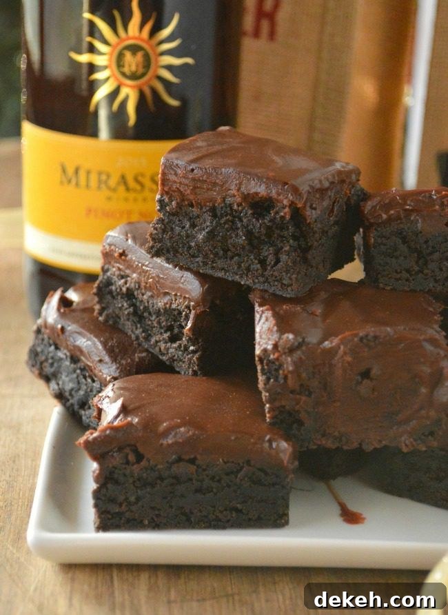 Pinot Noir Brownies by Sugar Dish Me