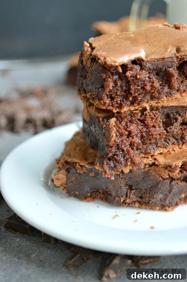 Chewy Fudgy Rolo Brownies by Sugar Dish Me