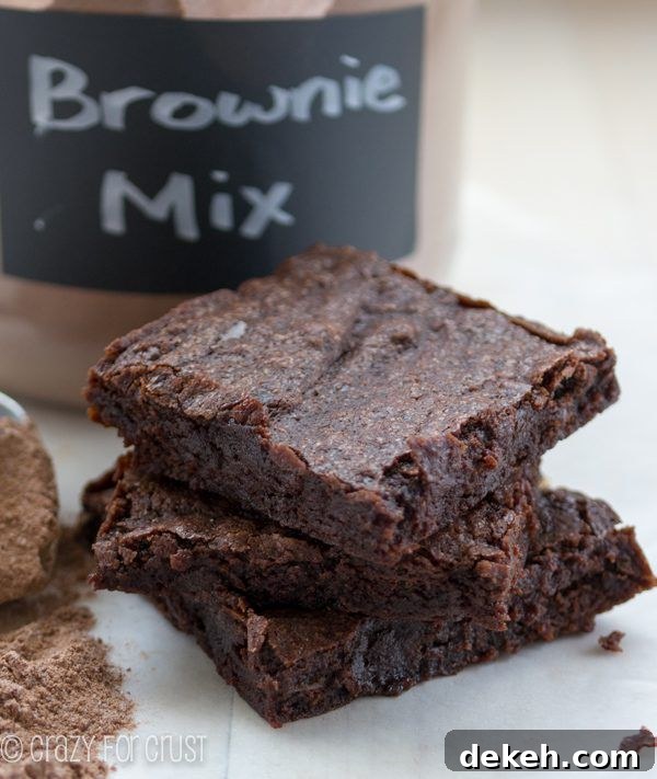 The Best Homemade Brownie Mix by Crazy for Crust