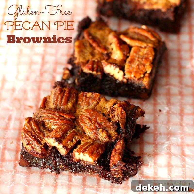 Pecan Pie Brownies by The Weary Chef