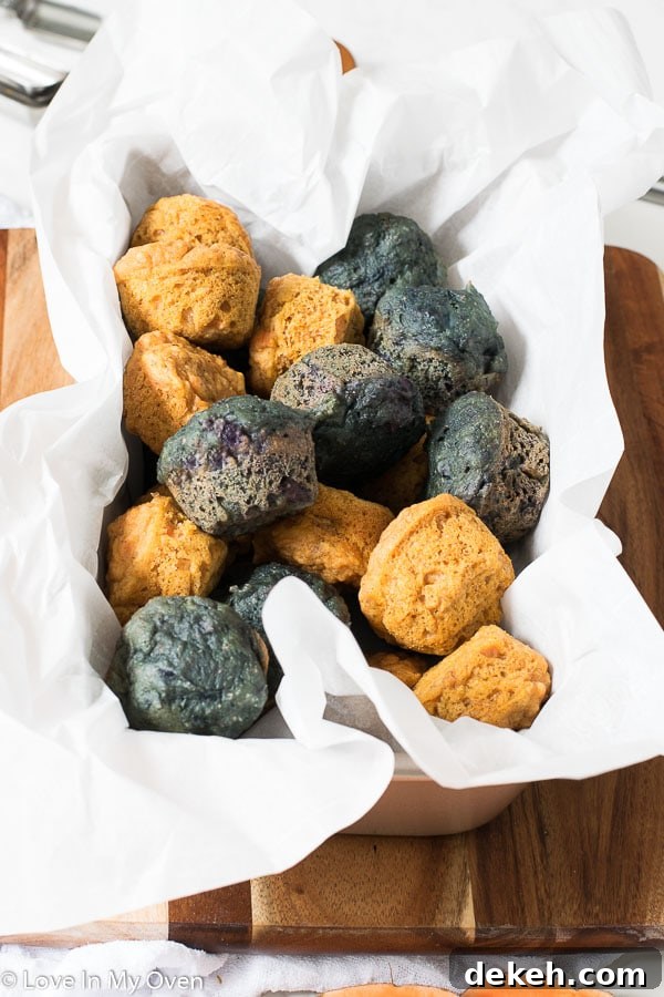 mini sweet potato muffins served