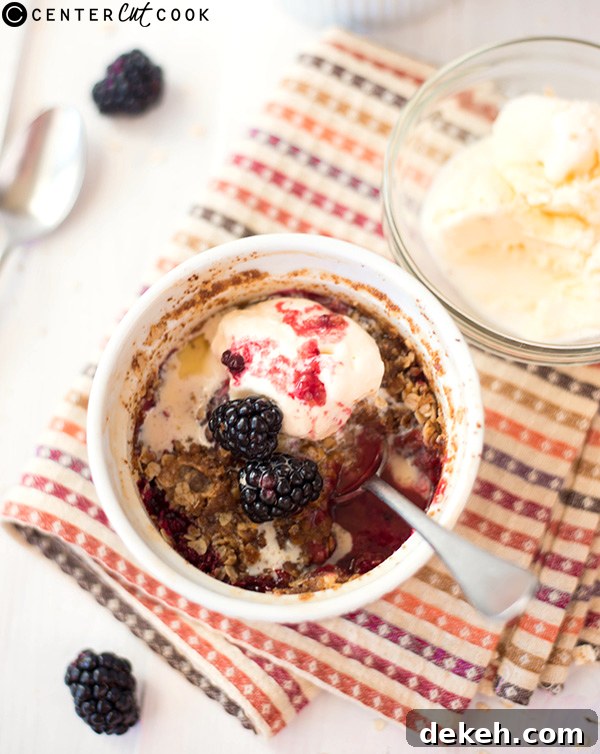 easy blackberry crisp 2