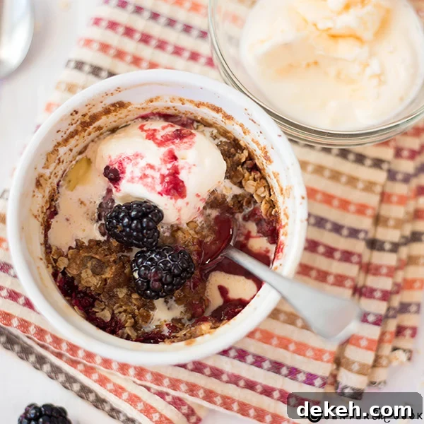 easy blackberry crisp 3