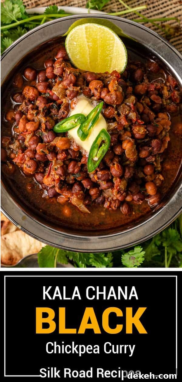 titled image (and shown): kala chana black chickpea curry
