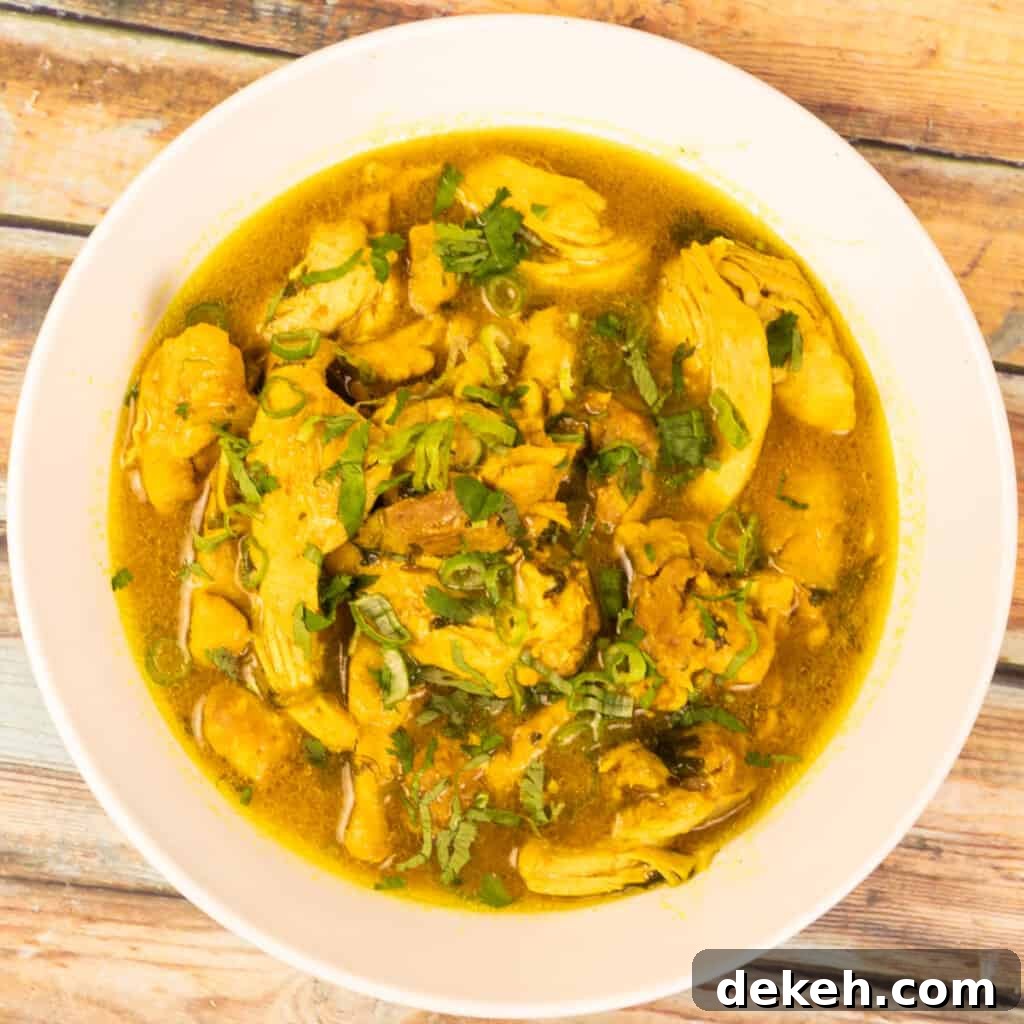 Curry chicken above photo