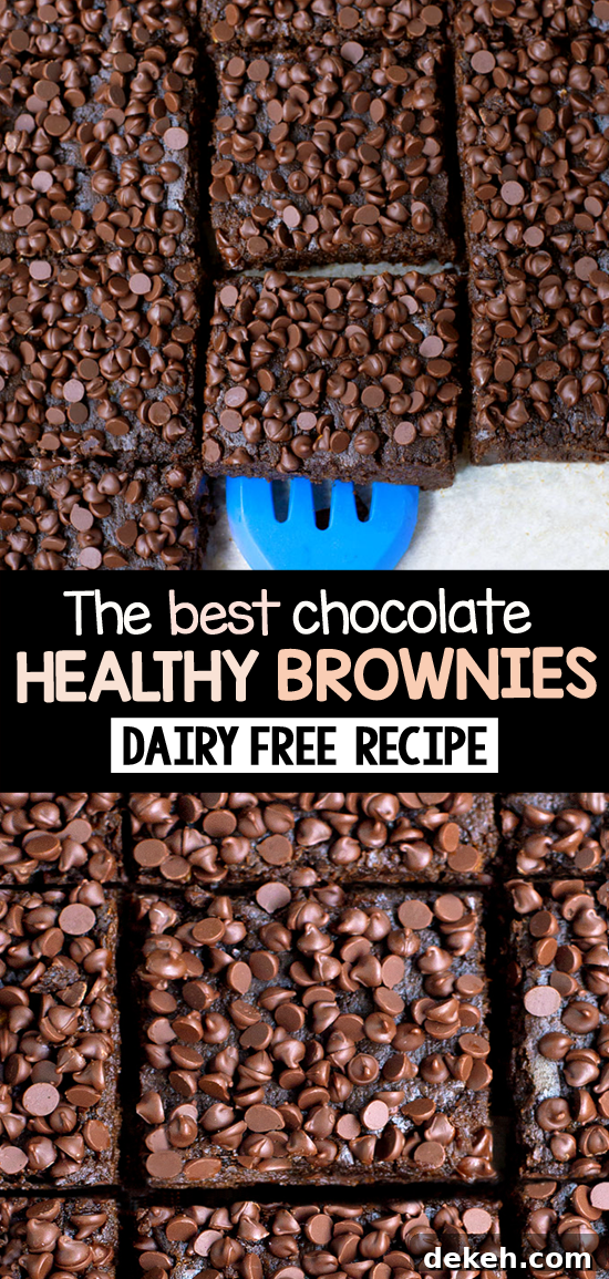Dairy Free & Vegan Healthy Chocolate Brownies