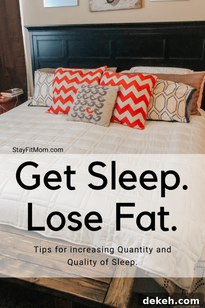 Stay Fit Mom explains the affects of sleep on fat loss.