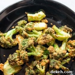 Crispy Air Fryer Broccoli Bites Keto | EatBetterRecipes.com