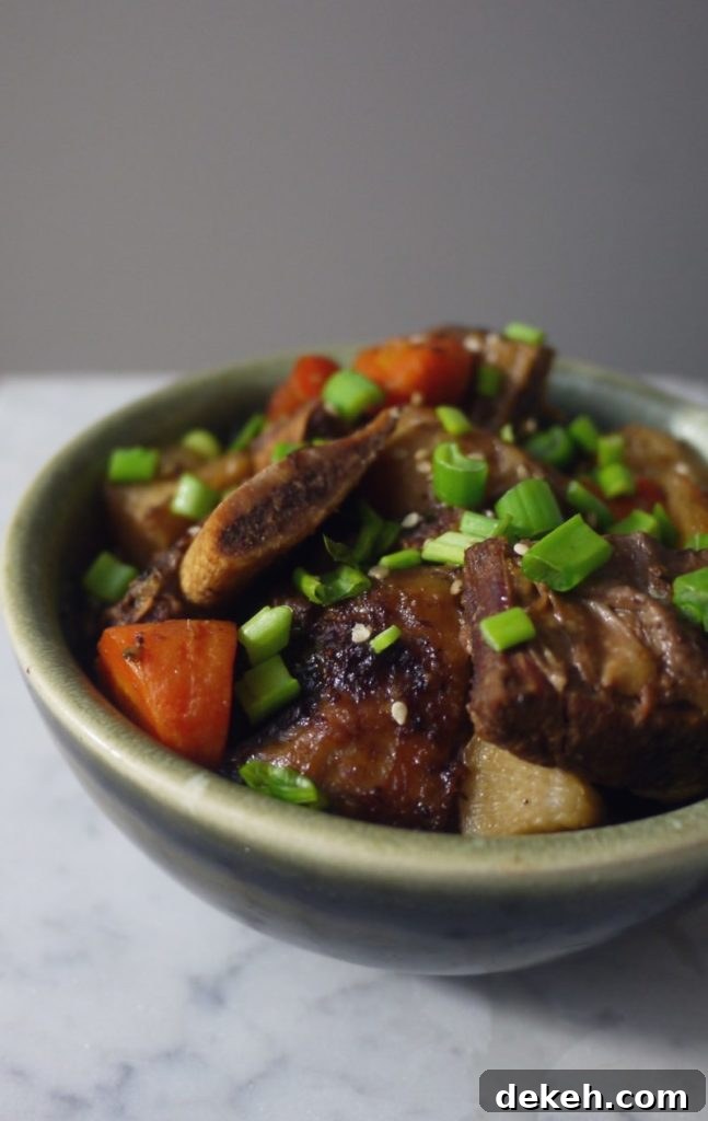 Slow Cooker Korean Short Ribs (Galbi Jjim)