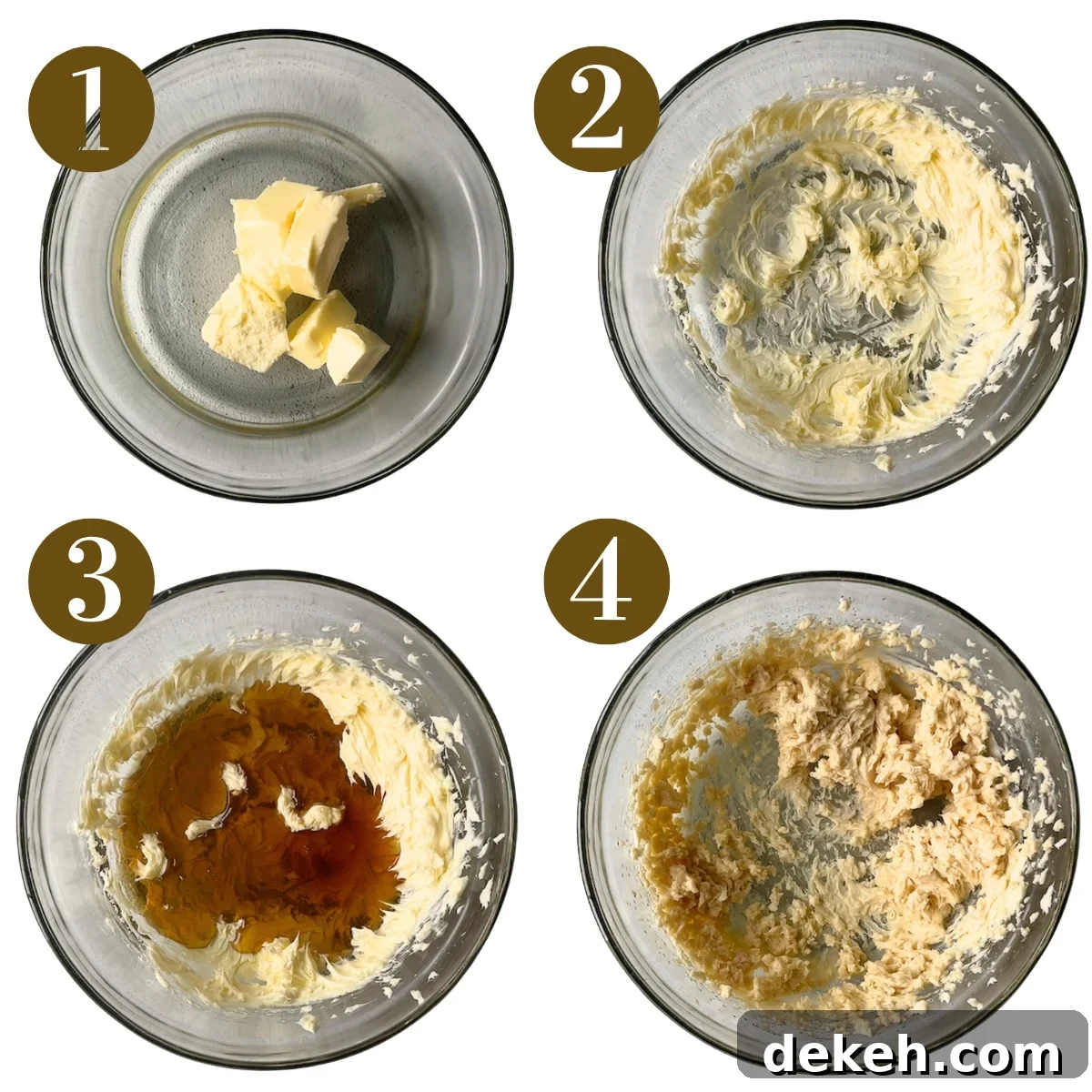 Steps to make mini sugar cookies.