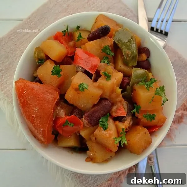 Overnight Bean and Vegetable Hash