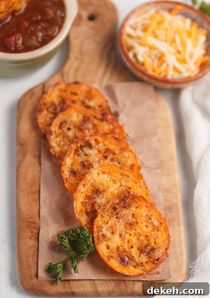 Keto Nacho Cheese Crisps- low carb chip alternative with nacho spices