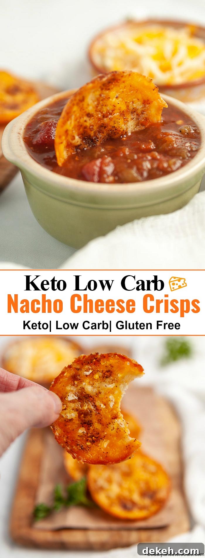 Keto Nacho Cheese Crisps- low carb chip alternative with nacho spices