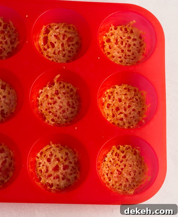Keto Meatball Cheese Crisps- low carb and gluten free appetizer.