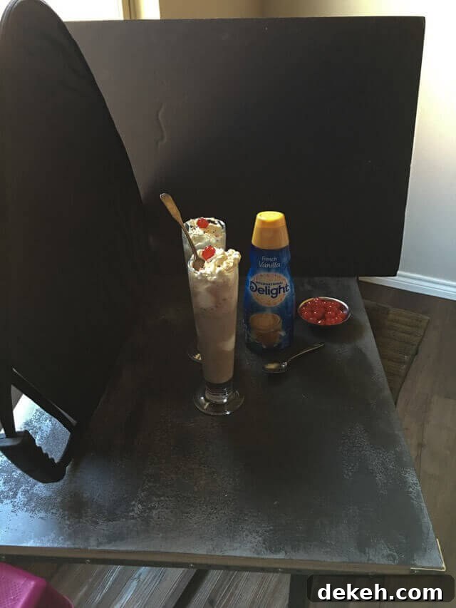 Boozy hot chocolate float