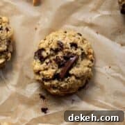 thick and chewy chocolate chip orange oatmeal cookies
