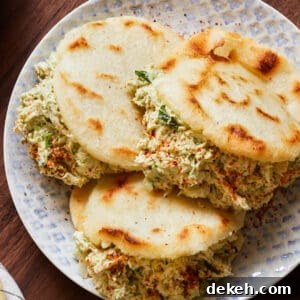 Arepa Reina Pepiada Chicken Salad Venezuelan Corn Cakes