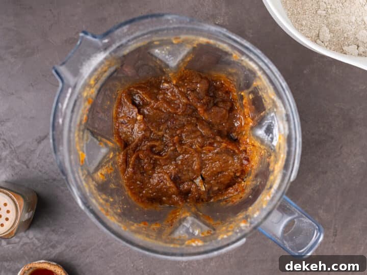 blended date paste