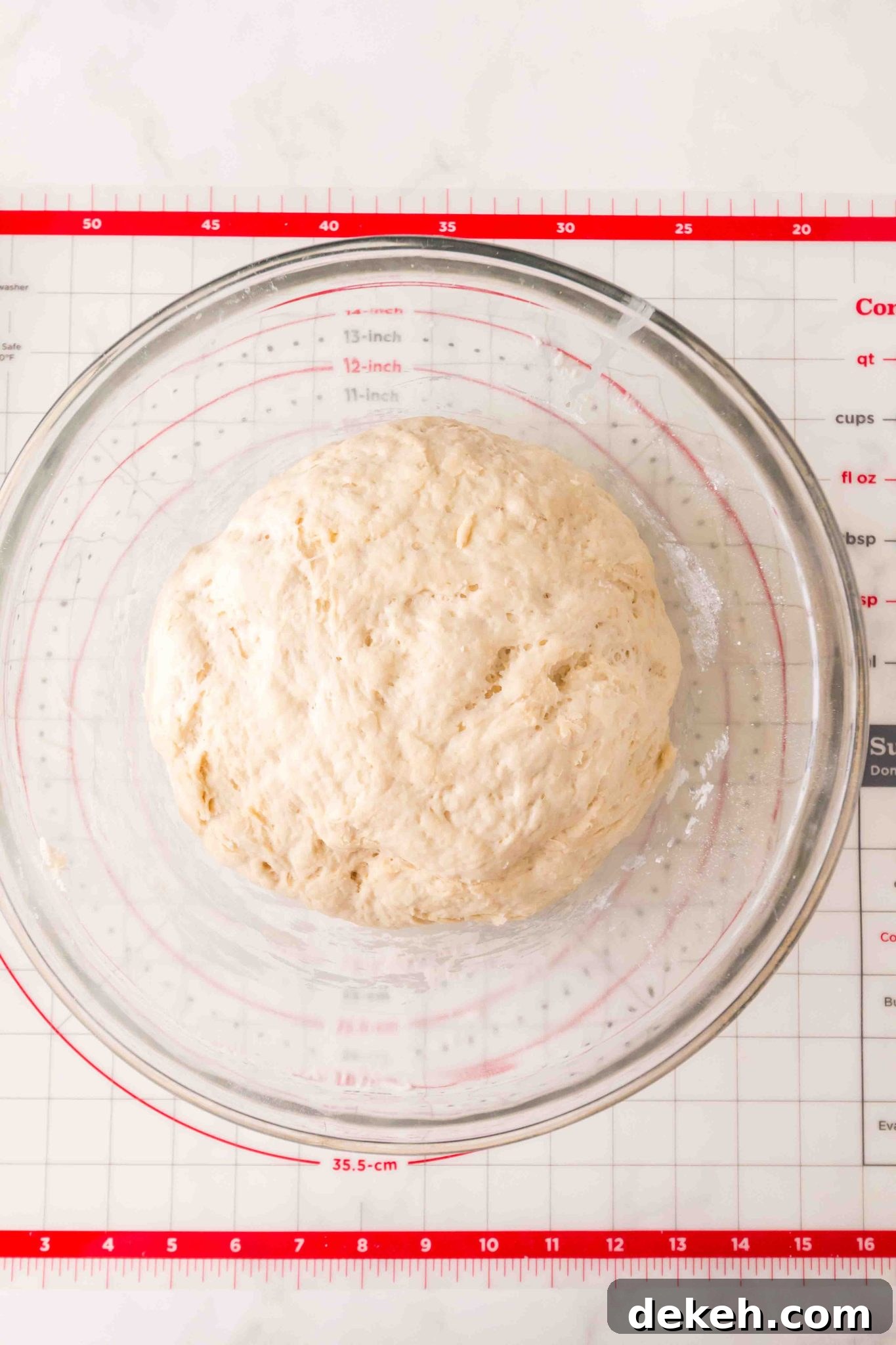 A ball of dough in a mixing bowl - Hostess At Heart