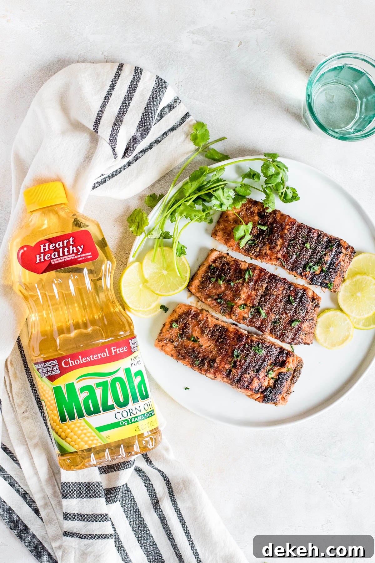 grilled salmon on plate
