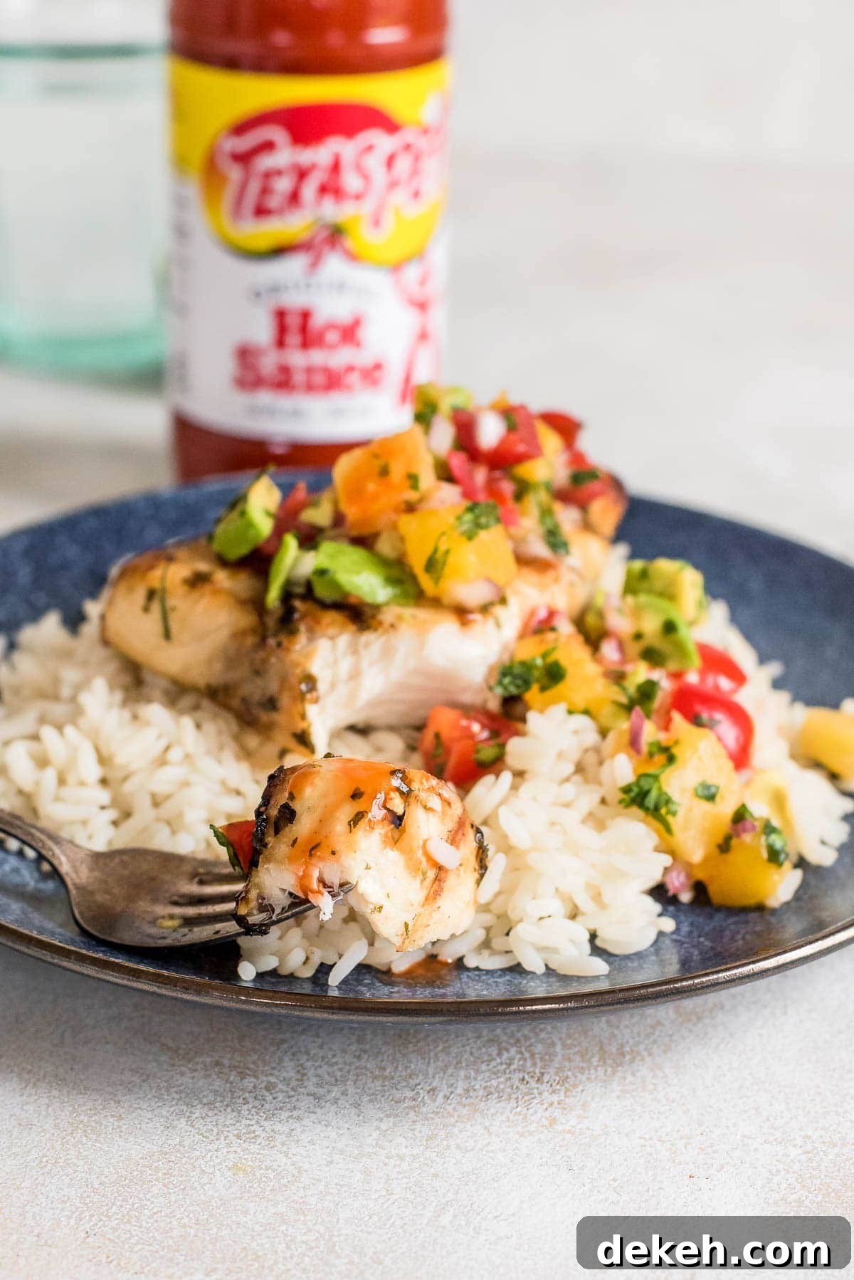 easy grilled swordfish with pineapple salsa