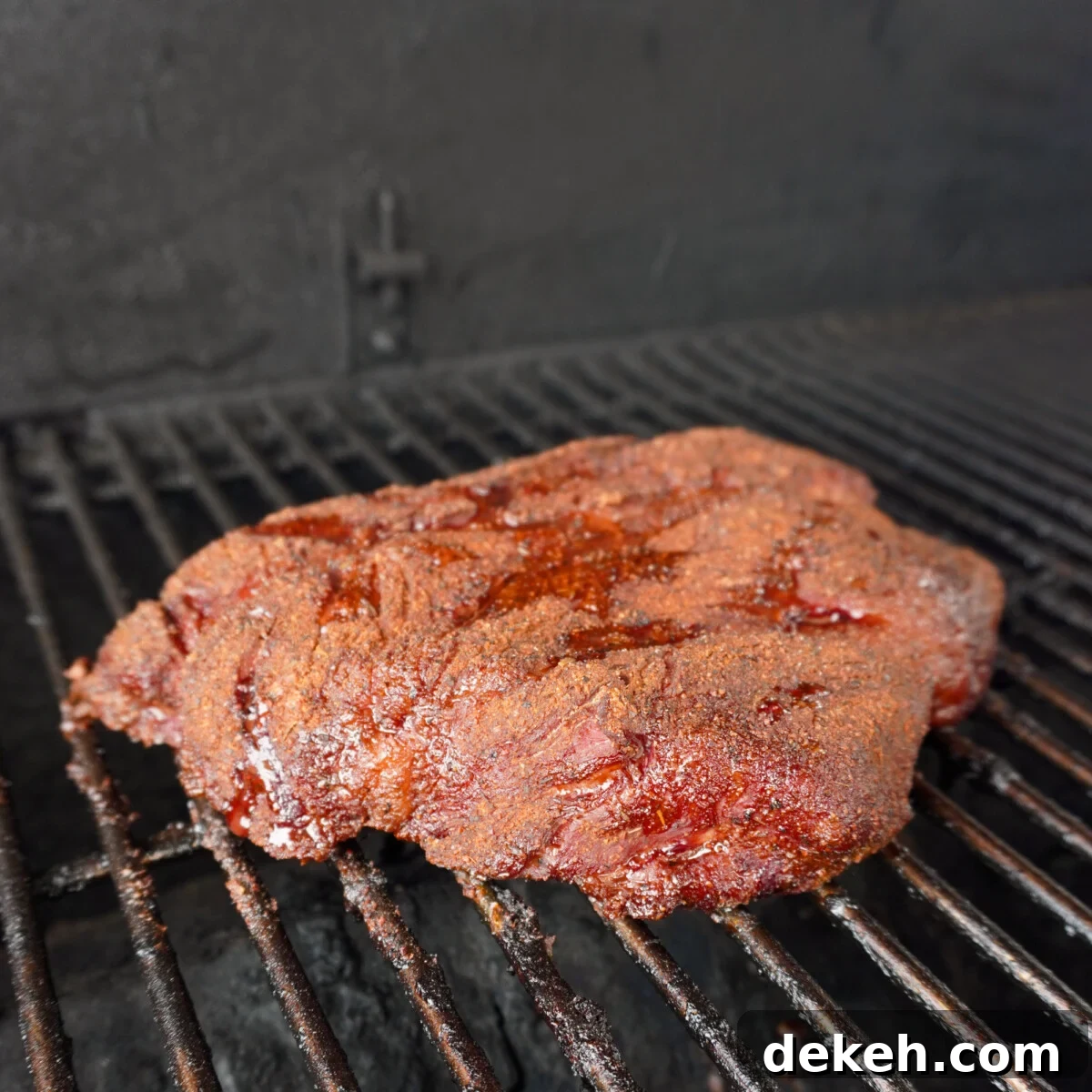 chuck roast on the smoker.
